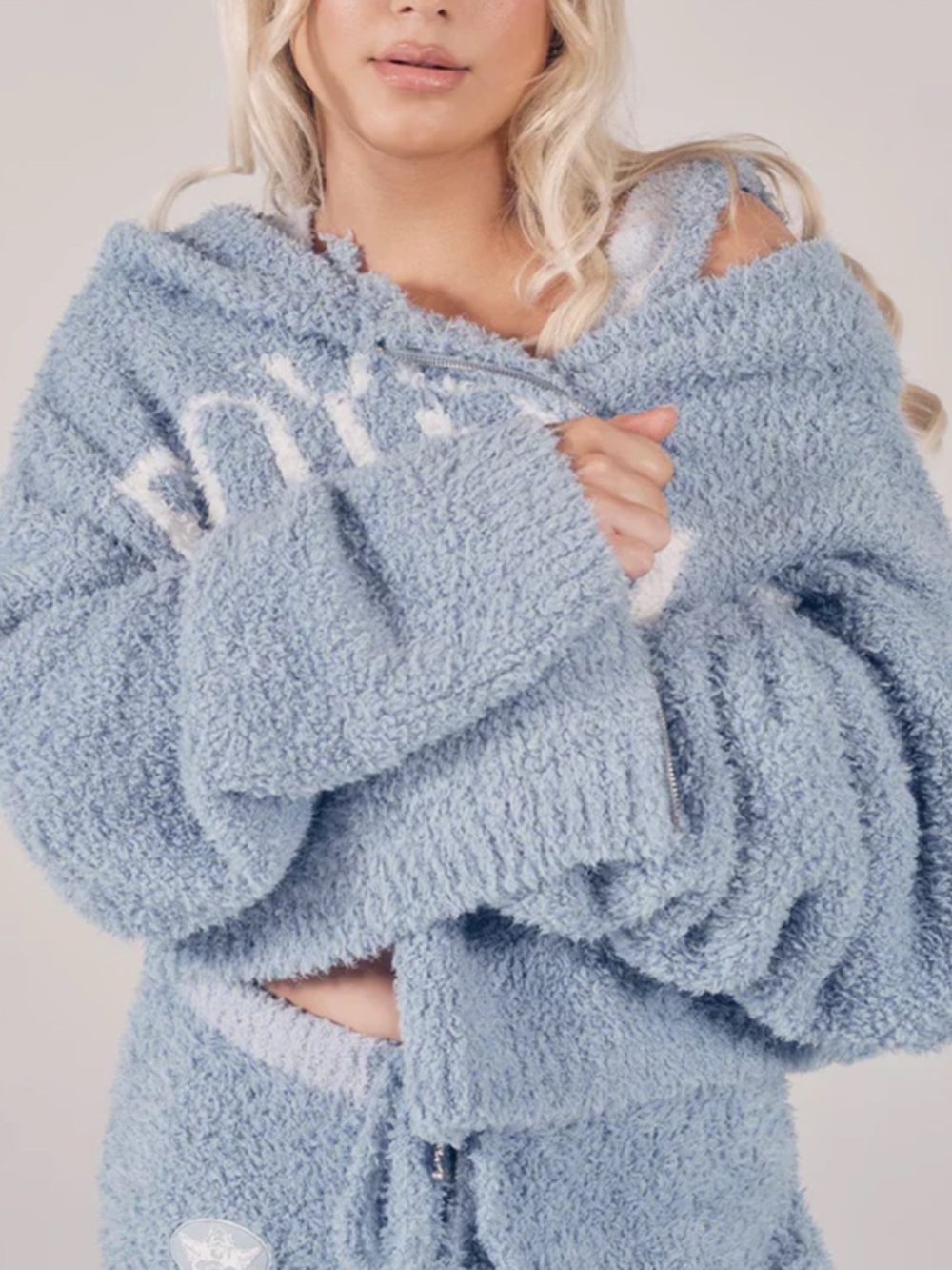 Boys Lie Light Blue Teddy Jacket Complete Set